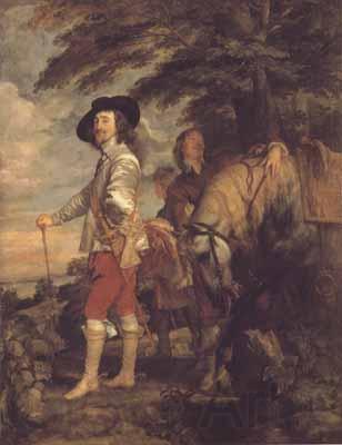 Anthony Van Dyck Portrait of charles i hunting (mk03) Norge oil painting art